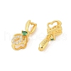 925 Sterling Silver Micro Pave Cubic Zirconia Peg Bails Pendants STER-B004-05G-02-2