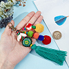 Bohemian Polyester Pendant Decorations HJEW-WH20010-01C-3