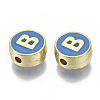 Alloy Enamel Beads X-ENAM-S122-028B-NR-2