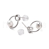 925 Sterling Silver Studs Earring EJEW-H002-10P-2