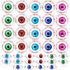 WADORN 36Pcs 9 Styles Halloween Translucent Resin Decoden Cabochons CRES-WR0001-01-1