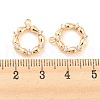 Brass Micro Pave Cubic Zirconia Pendants KK-E090-21G-3