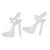Tarnish Resistant 304 Stainless Steel Stilettos Filigree Pendants STAS-R102-03P-1
