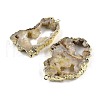 Dyed Nuggets Natural Druzy Geode Agate Big Pendants G-M287-09-2