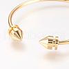 Brass Cuff Bangle BJEW-P168-B34-2