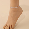 Bohemian Brass Round Ball Tassel Twisted Chain Anklets for Women FS-WGDC933-02-1