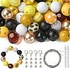 DIY Bubblegum Bracelet Pendant Decoration Making Kit for Sunflower Theme MACR-CJC0005-02A-01-1