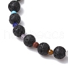 Natural Mixed Gemstone Beaded Stretch Bracelets for Women Men BJEW-JB11565-3