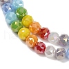 Electroplate Opaque Glass Beads Strands EGLA-G039-04A-02-3
