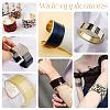 Unicraftale 2Pcs Alloy Grooved Bangles FIND-UN0015-98B-6