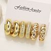 3Pairs Alloy Stud Earrings WG5D203-01-2
