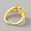 Adjustable Brass Ring Components KK-WH0079-41G-3