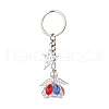 3Pcs Glass Angel Pendant Keychain KEYC-MZ00038-02-2