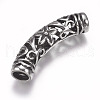 304 Stainless Steel Hollow Tube Beads STAS-I082-09AS-3