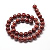 Natural Red Jasper Round Bead Strands G-P072-19-4mm-2