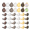 Brass Clip-on Earring Settings KK-PH0035-28-7