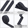 Non-slip Transparent Silicone Polyester Elastic Band SRIB-WH0011-031B-01-4