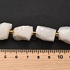 Raw Rough Natural White Jade Beads Strands G-Z087-B10-5