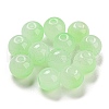 Two Tone Spray Painting Glass Beads GLAA-L046-03E-1