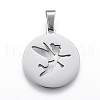 304 Stainless Steel Pendants STAS-I086-04P-08-2