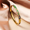 304 Stainless Steel Enamel Bangles FS-WG30162-09-1