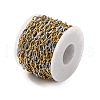 304 Stainless Steel Textured Oval Link Chains CHS-R020-01GP-01-3