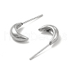 Non-Tarnish 304 Stainless Steel Stud Earing for Women Men EJEW-P216-01P-2