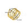 Fashionable European and American Style 925 Sterling Silver Pave Cubic Zirconia Multi-layer Rings BD4545-2-3