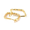 Brass Hoop Earrings EJEW-C002-22G-RS-2