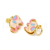 Brass Enamel Charms KK-Q081-01B-MG-2