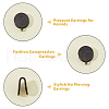 FIBLOOM 8Pcs 304 Stainless Steel Vortex Cuff Earrings EJEW-FI0003-29G-5