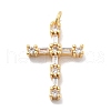 Brass Micro Pave Cubic Zirconia Pendants KK-M305-01G-03-1