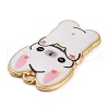 Rack Plating Alloy Enamel Pendants FIND-Q099-10G-02-2