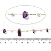 Handmade Natural Amethyst Chip Beaded Chains CHC-F020-02G-06-2