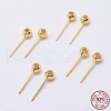 925 Sterling Silver Ear Stud Findings STER-I014-23G-4