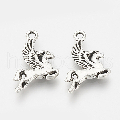 Tibetan Style Alloy Pendants TIBEP-S317-11AS-RS-1