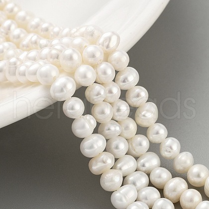Natural Cultured Freshwater Pearl Beads Strands PEAR-C003-10C-1