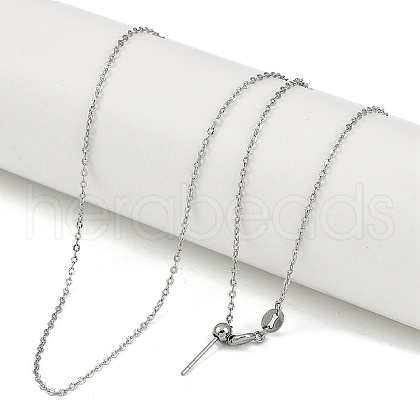 304 Stainless Steel Cable Chains Necklaces NJEW-H042-06P-1