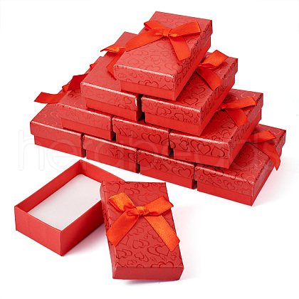 Heart Pattern Cardboard Jewelry Packaging Boxes CON-TAC0011-04A-06-1