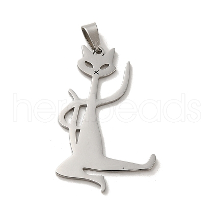 Non-Tarnish 304 Stainless Steel Pendants STAS-O005-05P-1