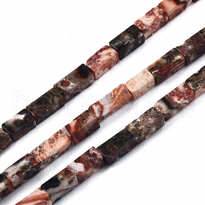 Natural Leopard Skin Jasper  Beads Strands G-S299-146-1