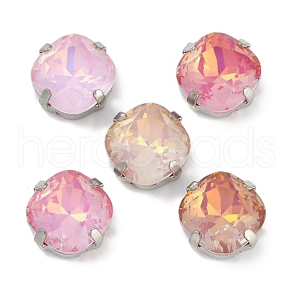 Brass Glass Rhinestone Sew on Rhinestones RGLA-B004-11B-P-1
