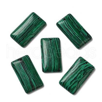 Synthetic Malachite Pendants G-C028-06-1