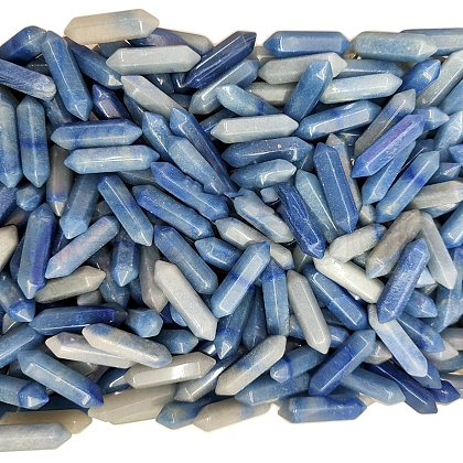 Mother's Day Gifts Dyed & Heated Natural Blue Aventurine Healing Stones PW-WG3C574-22-1