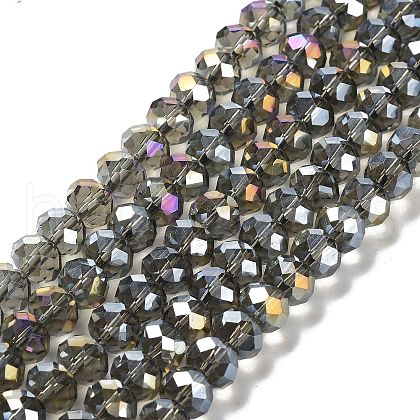 Electroplate Glass Beads Strands EGLA-A034-T8mm-B19-1