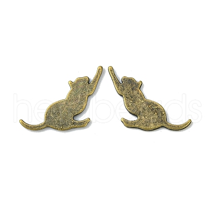 Alloy Kitten Cabochons PALLOY-WH0051-01AB-05-1