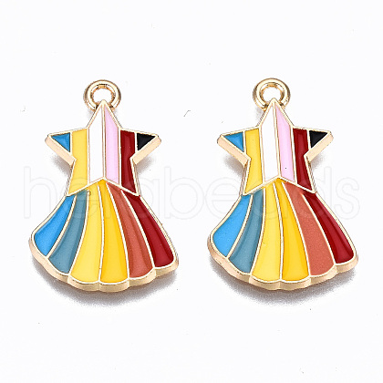 Alloy Enamel Pendants ENAM-S127-010-RS-1