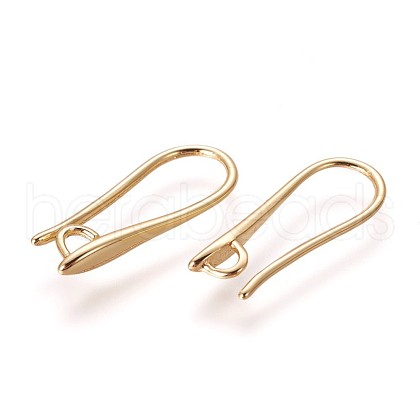 Brass Earring Hooks KK-L177-32G-1