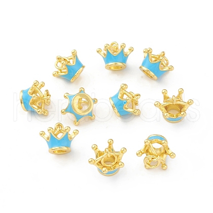 Eco-Friendly Brass Enamel Pendants KK-I698-26B-1