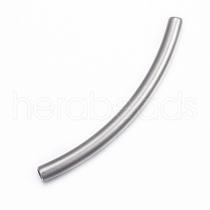 Tarnish Resistant 304 Stainless Steel Tube Beads STAS-G137-25P-1
